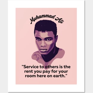 Muhammad Ali Portrait and Quote Posters and Art